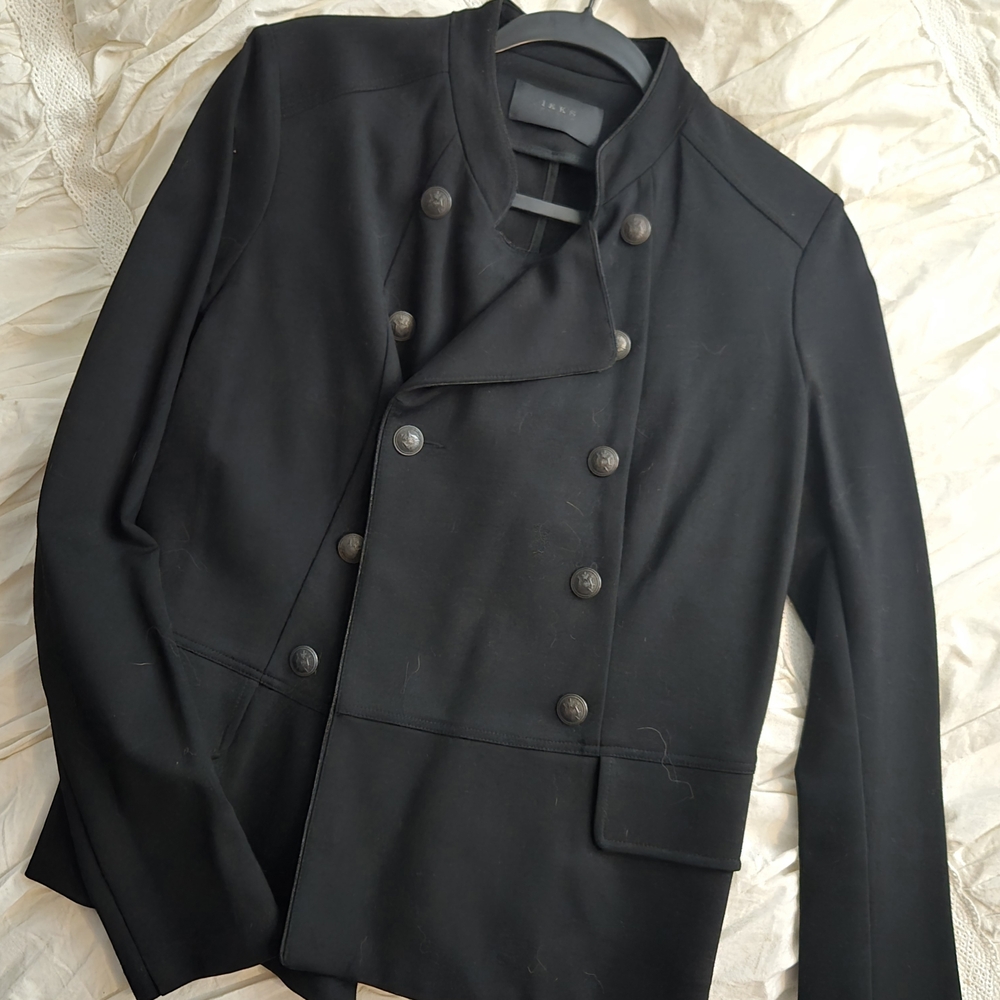 Ikks Black Double-Breasted Blazer